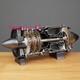 New Mini Turbojet Engine Model Kit 13 Scale, 12v Motor, Functional Fan Blades