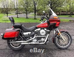 New Chrome 1-1/4 Front Engine Guard Motor Crash Bar Harley Davidson FXR Models