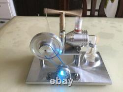 New DIY Hot Air balance type Stirling Engine Model Generator Motor with LED Lamp