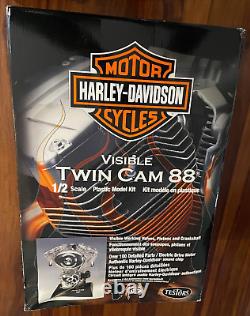 New! Harley Davidson 1/2 Scale Twin Cam 88 Visible Engine Kit by Tester Unbuilt