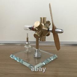 New Hot Air Stirling Engine Model Toy Mini Aircraft Propeller Motor Engine Toy