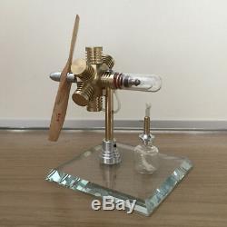 New Hot Air Stirling Engine Model Toy Mini Aircraft Propeller Motor Engine Toy #
