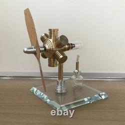 New Hot Air Stirling Engine Model Toy Mini Aircraft Propeller Motor Engine Toy