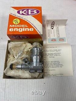 New K &B No. 7860.35R/C Sportster Model Airplane Engine Motor NIB