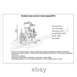 OKMO Retro Steam Engine Model Vertical Generator Motor Adult Toy Birthday Gifts