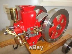 OLDS MODEL ENGINE ON CART Old Hit and Miss Gas Engine Motor Scale Model