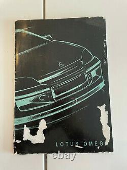 ORIGINAL OPEL Broschüre+ Werksfotos, Presseinformation Lotus Omega 1989