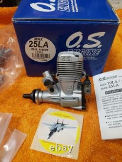 OS Engine OS max 25 LA Silver RC Motor New Model 12352