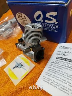 OS Engine OS max 25 LA Silver RC Motor New Model 12352
