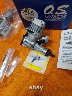 OS Engine OS max 25 LA Silver RC Motor New Model 12352