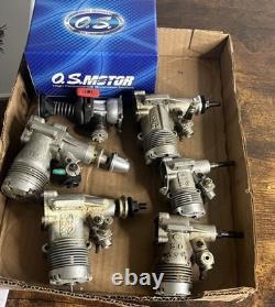 OS Engine OS max LA 40 RC Motor, Japan Model Airplane Engine lot of 7
