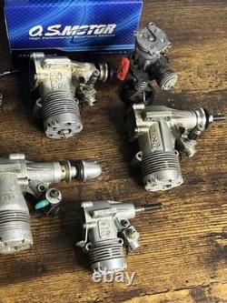 OS Engine OS max LA 40 RC Motor, Japan Model Airplane Engine lot of 7