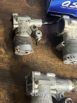 OS Engine OS max LA 40 RC Motor, Japan Model Airplane Engine lot of 7