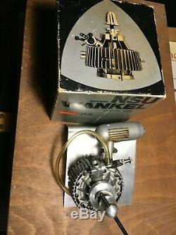 OS Wankel 4.9cc RC model rotary engine vintage Muffler motor & box