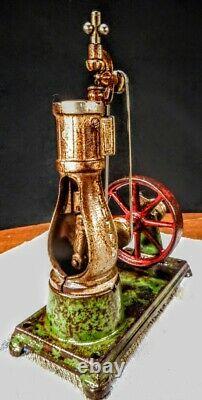 Old Antique Early Kenton Cast Iron Corliss Toy Steam Engine Vintage Motor Model2