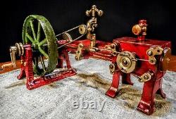 Old Antique Early Kenton Cast Iron Corliss Toy Steam Engine Vintage Motor Model