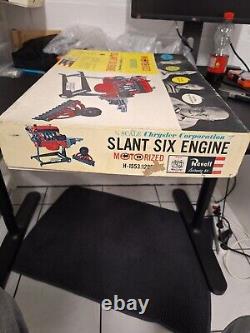 Old Revell model kit 14 Motorized Chrystler Slant Six Engine in box 1961 RARE