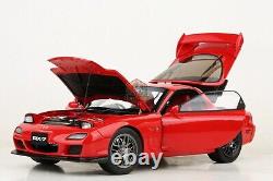 Polar Master 1/18 Scale Mazda RX7 Spirit R Diecast Model Car-Red+Engine