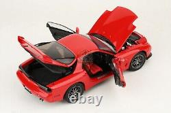 Polar Master 1/18 Scale Mazda RX7 Spirit R Diecast Model Car-Red+Engine