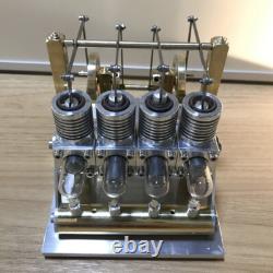 Powerful Hot Air Stirling Engine Generator Model Toy Mini V4 Engine Power Motor