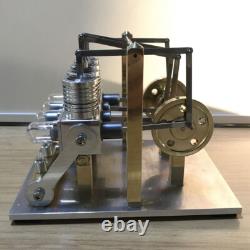 Powerful Hot Air Stirling Engine Generator Model Toy Mini V4 Engine Power Motor