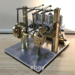 Powerful Hot Air Stirling Engine Generator Model Toy Mini V4 Engine Power Motor