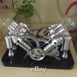 Powerful Hot Air Stirling Engine Model Toy 4-Cylinder Engine Motor V-4 Engine #4