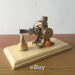 Powerful Hot Air Stirling Engine Model Toy Micro V-Engine Generator Motor with LED