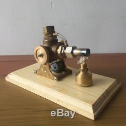 Powerful Hot Air Stirling Engine Model Toy Micro V-Engine Generator Motor with LED