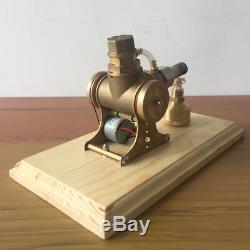 Powerful Hot Air Stirling Engine Model Toy Micro V-Engine Generator Motor with LED