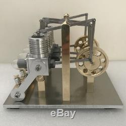 Powerful Hot Air Stirling Engine Model Toy Mini V4 Generator Engine Motor Gift