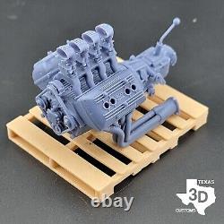 Quad Stromberg Ardun Flathead V8 model engine resin 3D printed 124-18 scale