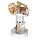R06 Mini Stirling Engine Model Brass & Stainless Steel Desktop Motor