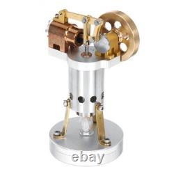 R06 Mini Stirling Engine Model Brass & Stainless Steel Desktop Motor