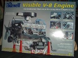 REVELL GIANT SIZE 1/6 SCALE V-8 ENGINE/MOTOR PLASTIC MODEL KIT w MOVING PARTS