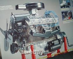 REVELL GIANT SIZE 1/6 SCALE V-8 ENGINE/MOTOR PLASTIC MODEL KIT w MOVING PARTS