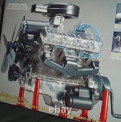 REVELL GIANT SIZE 1/6 SCALE V-8 ENGINE/MOTOR PLASTIC MODEL KIT w MOVING PARTS