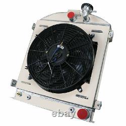 Radiator Shroud Fan 4 Row For Ford MODEL HI BOY HOT ROD CHEVY MOTOR ENGINE 1932