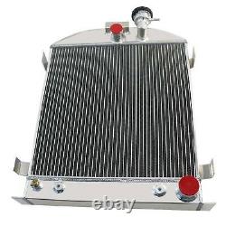 Radiator Shroud Fan 4 Row For Ford MODEL HI BOY HOT ROD CHEVY MOTOR ENGINE 1932