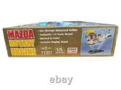 Rare 1996 Mazda Rotary Engine 1/5 Scale Minicraft Model Kit #11201 NEW SEALED