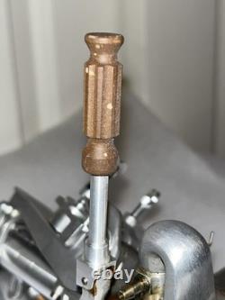 Rare Indian Silver Arrow model outboard motor engine by Ted Maciag & Profi M. E