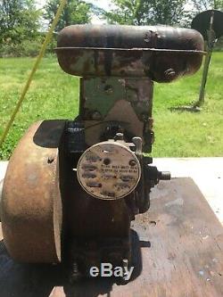 Rare Vtg REO Gas Engine model 552A Motor Untested withCompression & FIRE