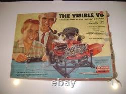 Renwal Visible V8 model Car Motor Engine Kit Motorized 1/4 scale 802 1960 rare