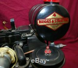 Restored Briggs & Stratton Model NP With Tank & Oil Breather Gas Engine Motor