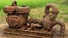 Restoring A Rusty Diesel Water Pump Reviving A Severely Damaged Machine Back To Working Life