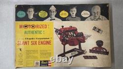 Revell 1961 Chrysler Slant Six Motorized Engine 1/4 Scale Model Kit Incomplete
