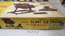 Revell 1961 Chrysler Slant Six Motorized Engine 1/4 Scale Model Kit Incomplete