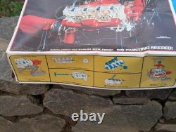 Revell 1/4 Scale Visible V8 Engine VINTAGE Original Box PARTIAL Build