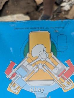 Revell 1/4 Scale Visible V8 Engine VINTAGE Original Box PARTIAL Build