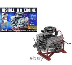 Revell 858883 14 Visible V-8 Engine Model Kit with Motor Stand FREE SAME DAY